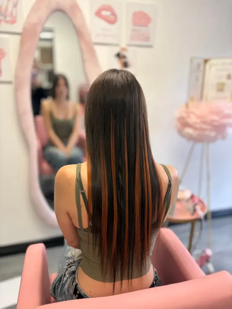 After Korean braid hair extension transformation 1
