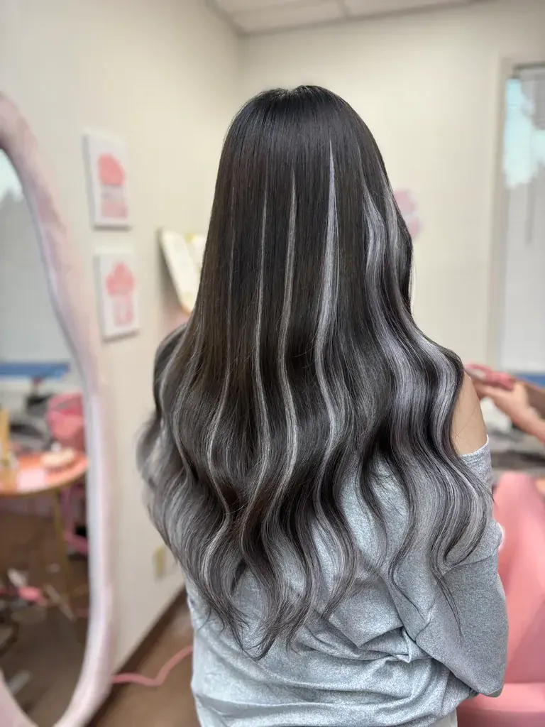 After Korean braid hair extension transformation 2